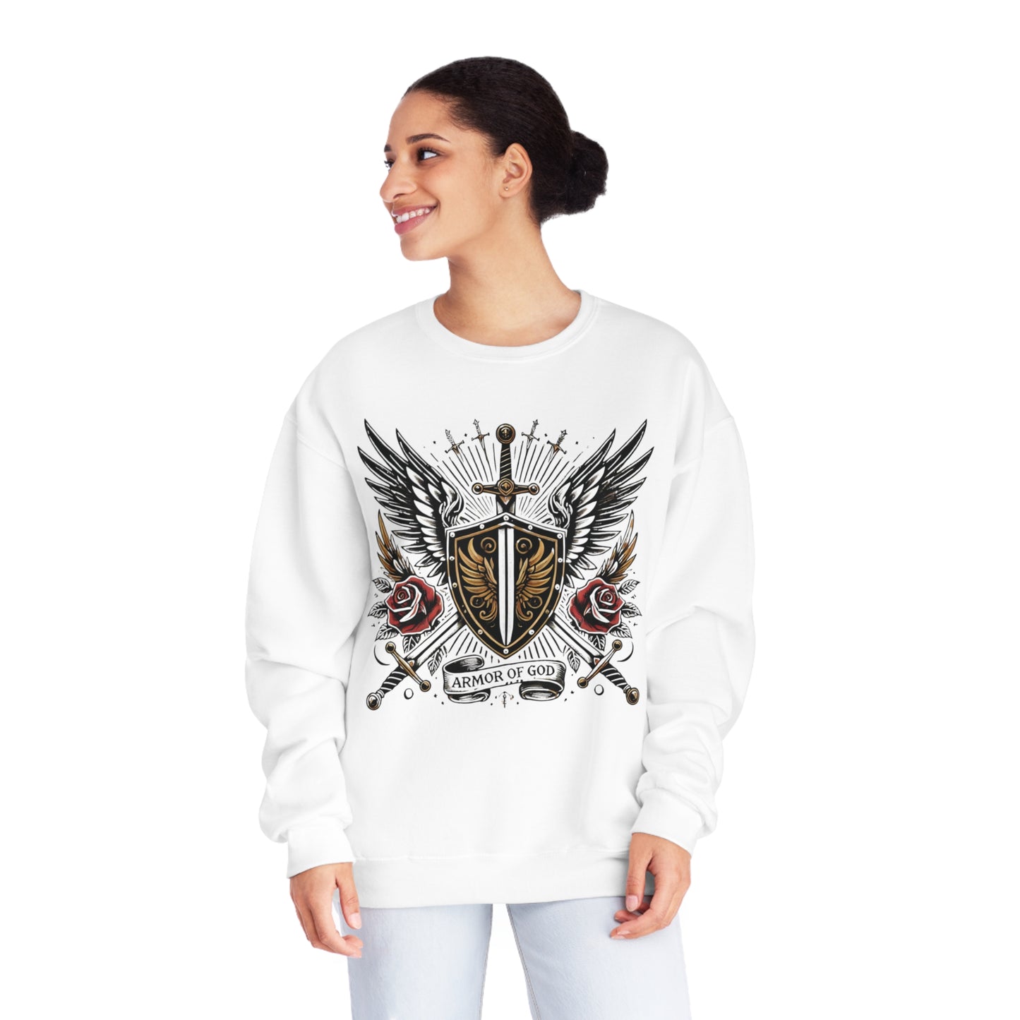 Faith Shield Crewneck